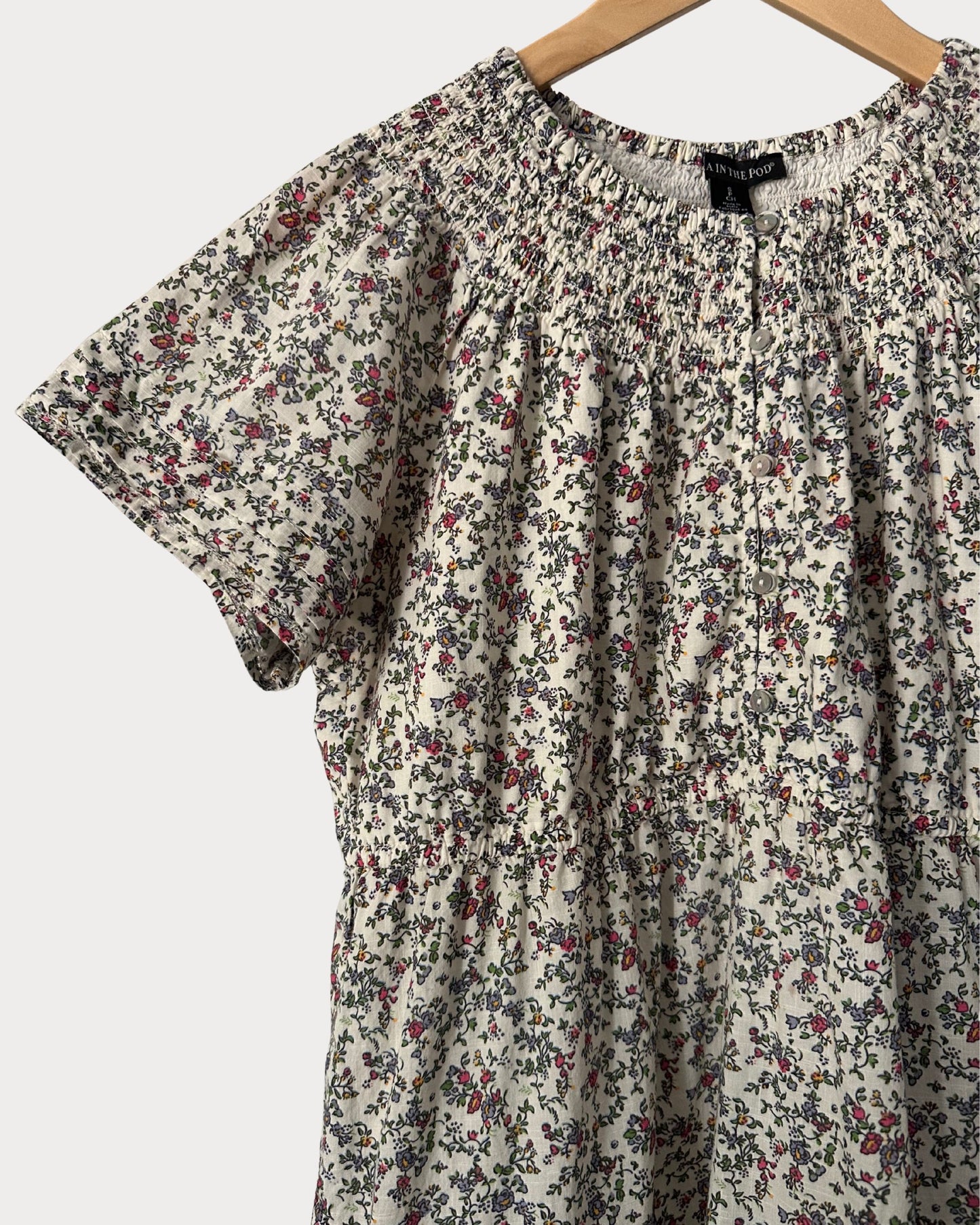 Pea in the Pod Floral Dress (Small)