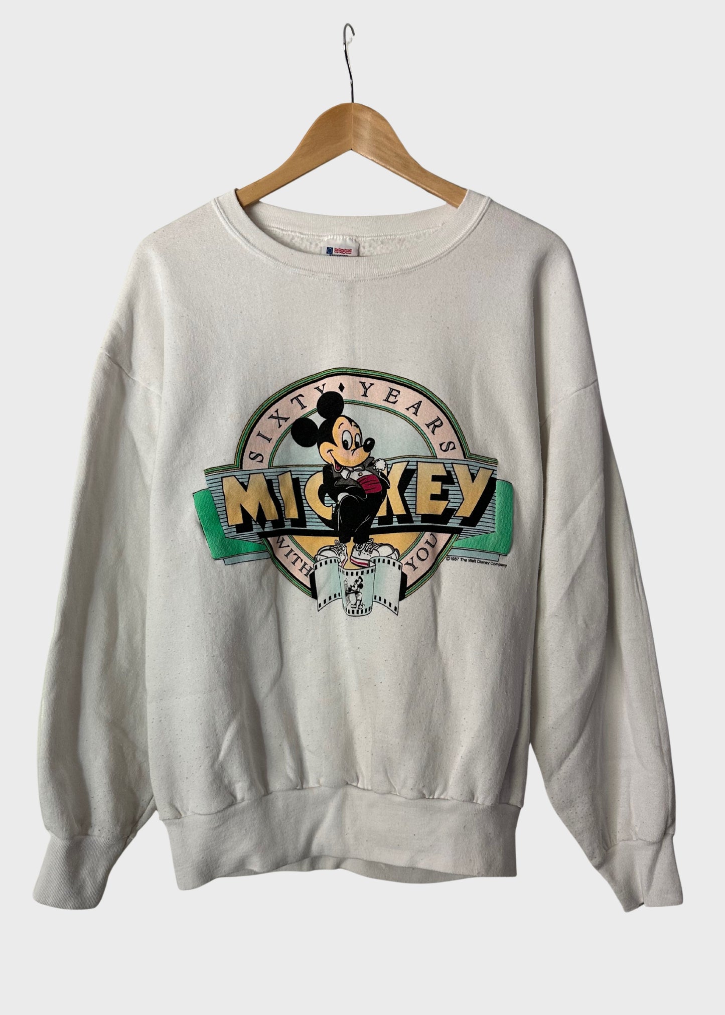 VTG 1980s 60 Years of Mickey Mouse Crew (Size XL)