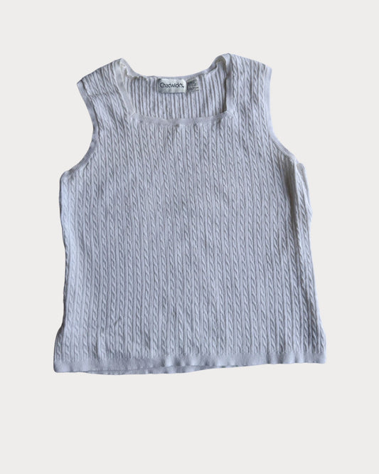 Vintage Chadwicks Cable Knit Sweater Tank