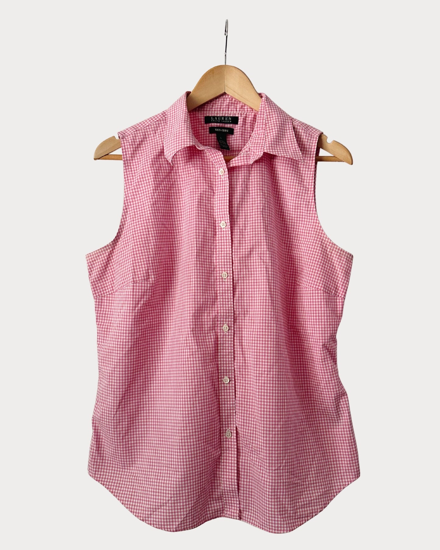 Vintage Lauren Ralph Lauren Sleeveless Gingham Size L