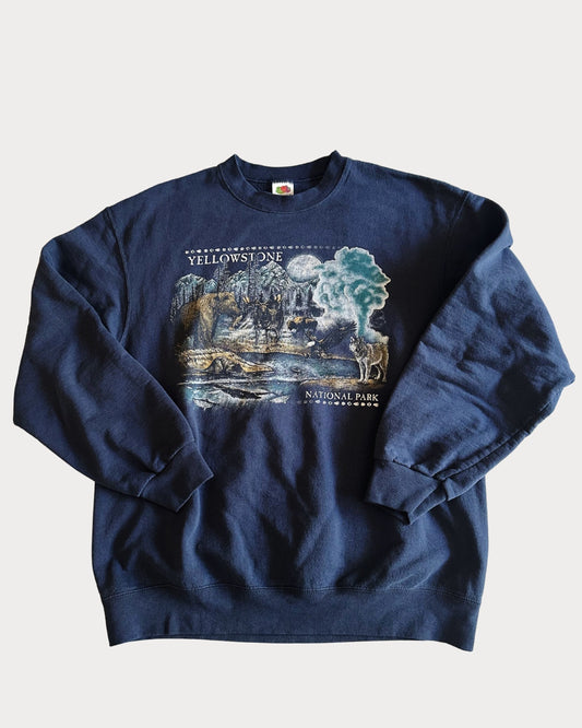 Vintage Yellowstone National Park Crewneck Size Large