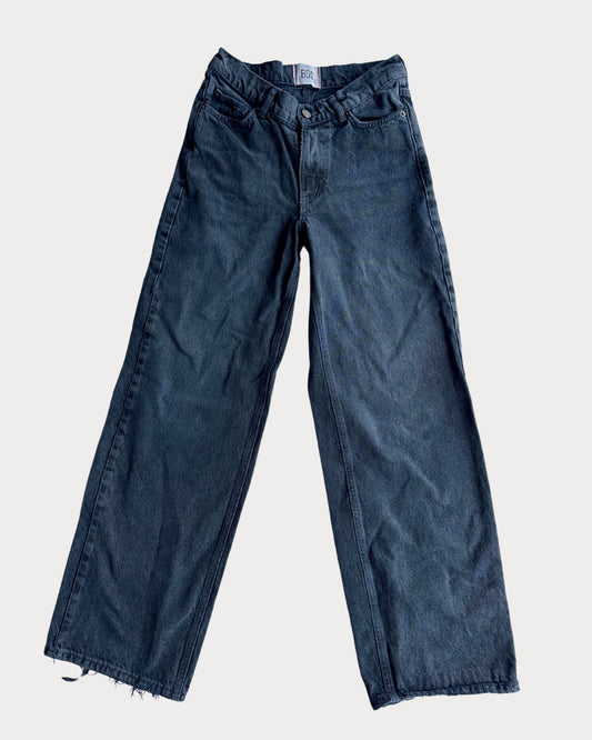 BDG Dipped V Wide Leg Black Denim