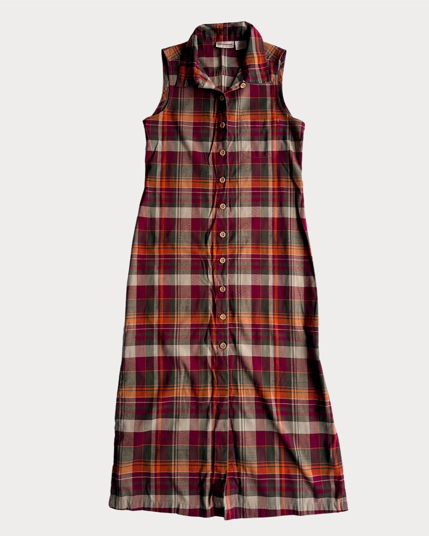 Vintage Expressions Plaid Midi Dress